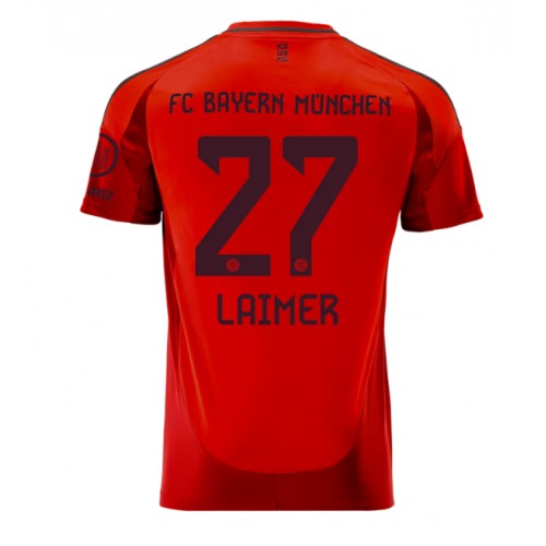 Dres Bayern Munich Konrad Laimer #27 Domaci 2024-25 Kratak Rukav